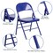 Emma and Oliver 4 Pack Colorful Metal Folding Chair Teen and Event Seating